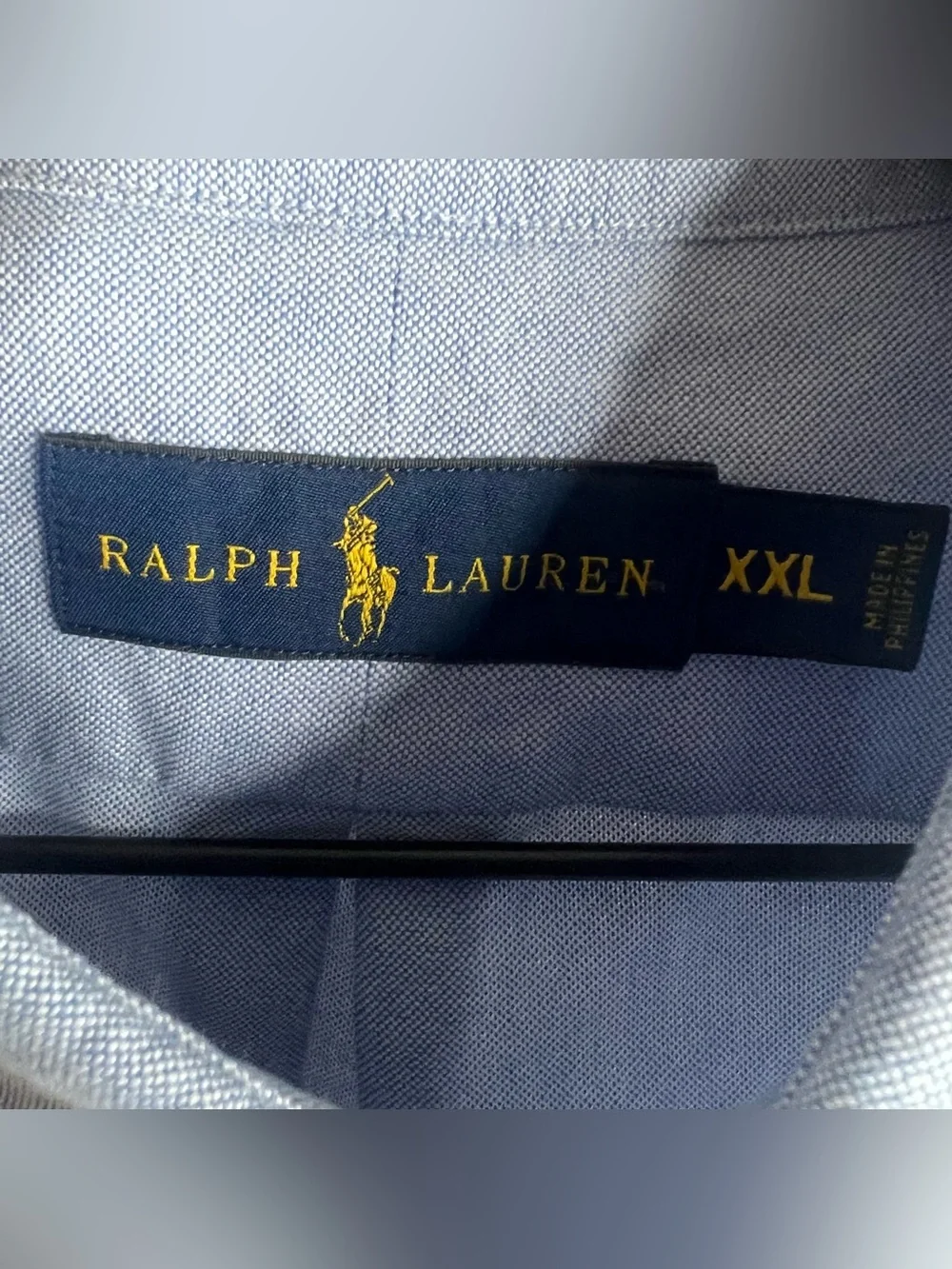 Polo Ralph Lauren Oxford Short Sleeve Button Down Shirt Mens XXL Blue